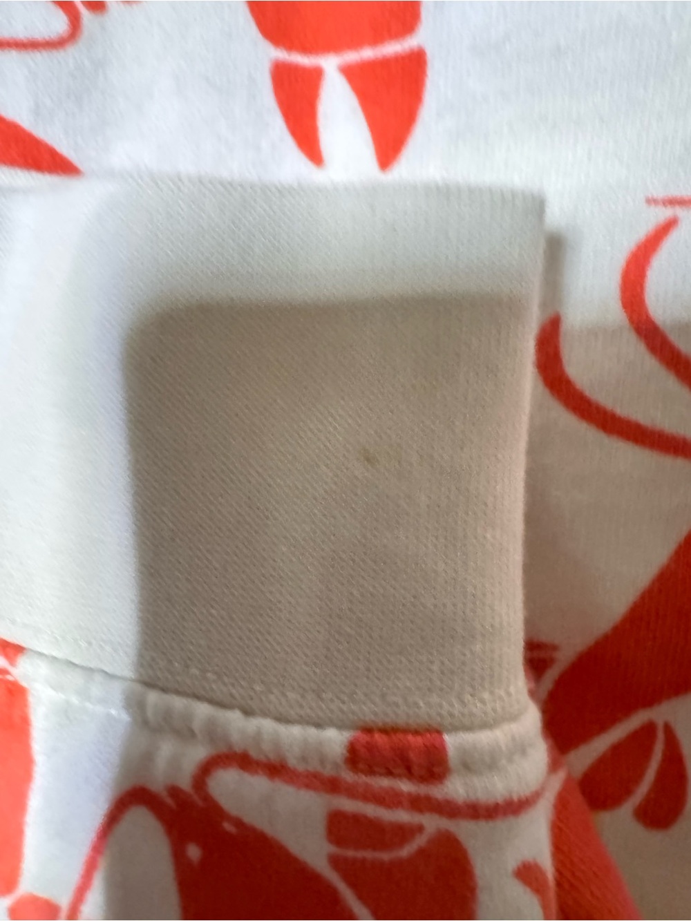 Boden Women's Off White Ref Lobster Print Sweatshirt. Size Large - Picture 10 of 15